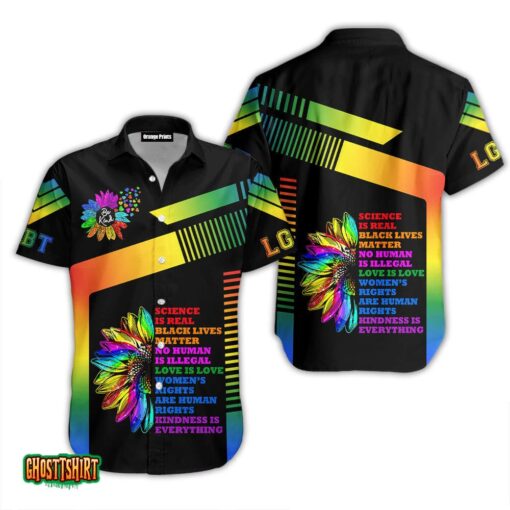 Trans Pride Be Kind LGBT Aloha Hawaiian Shirt