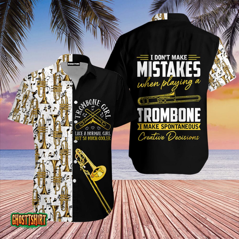 Trombone Music Hawaiian Shirt