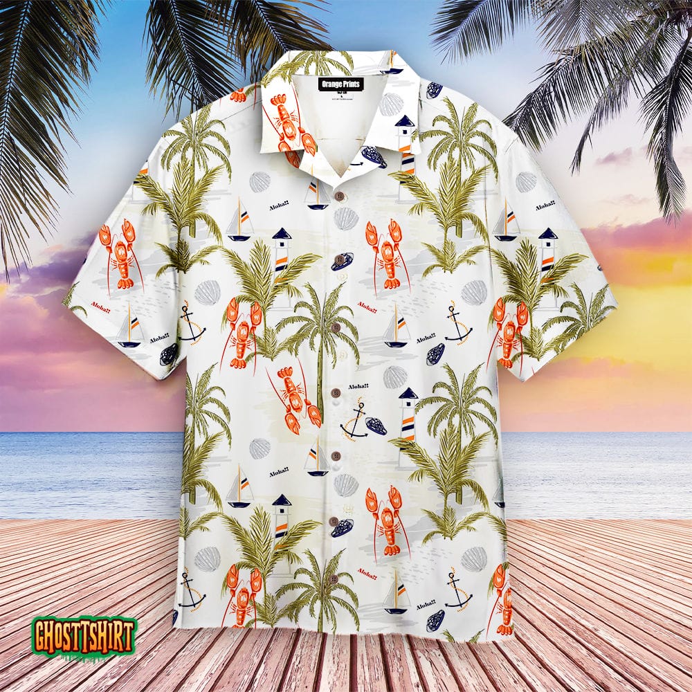 Tropical Lobster Aloha Aloha Hawaiian Shirt