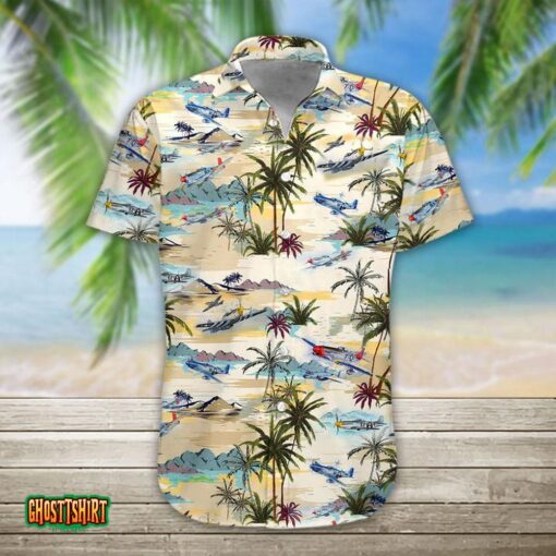 Tropical Moutain Aircraft Aloha Hawaiian Shirt