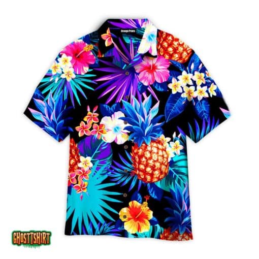 Tropical Neon Aloha Hawaiian Shirt
