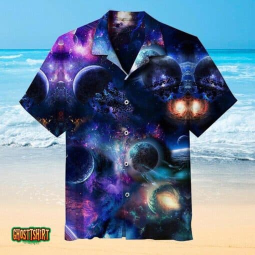 Universe Colorful Earth Aloha Hawaiian Shirt