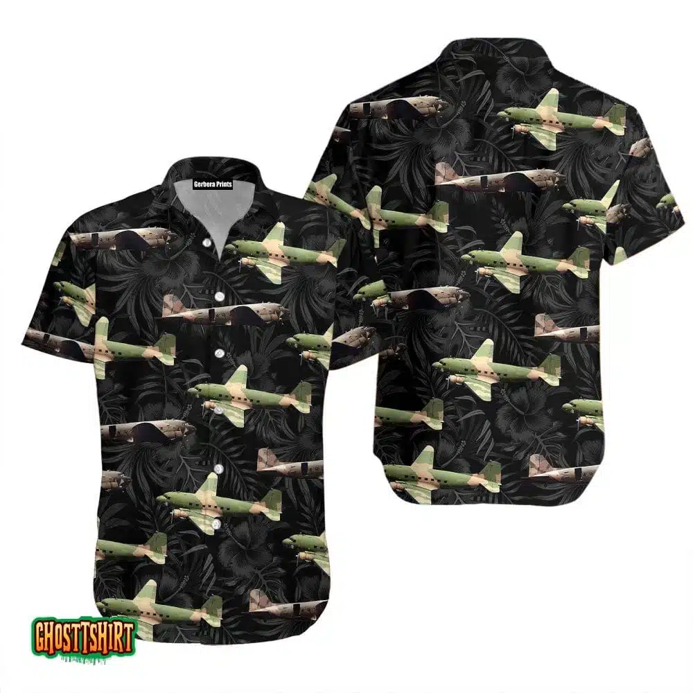 US Air Force Plane Aloha Hawaiian Shirt