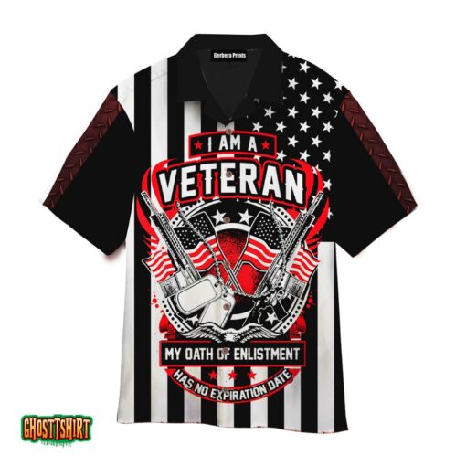 US Army Veteran My Dath Of Enlistment Aloha Hawaiian Shirt