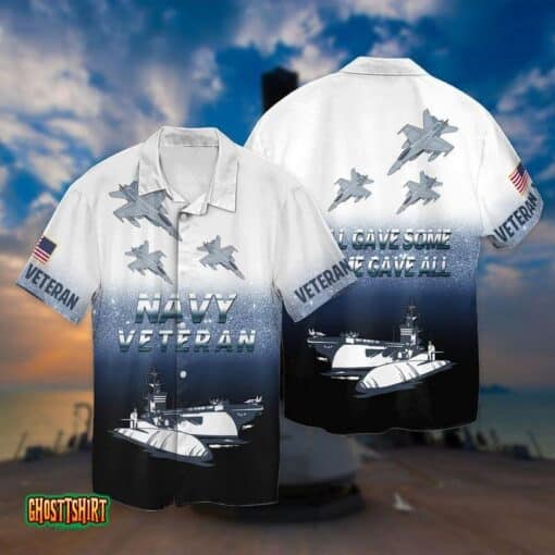 US Navy Veteran Cruise Plane Aloha Hawaiian Shirt