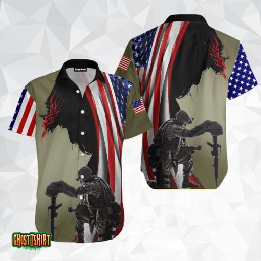 US Veteran Aloha Hawaiian Shirt
