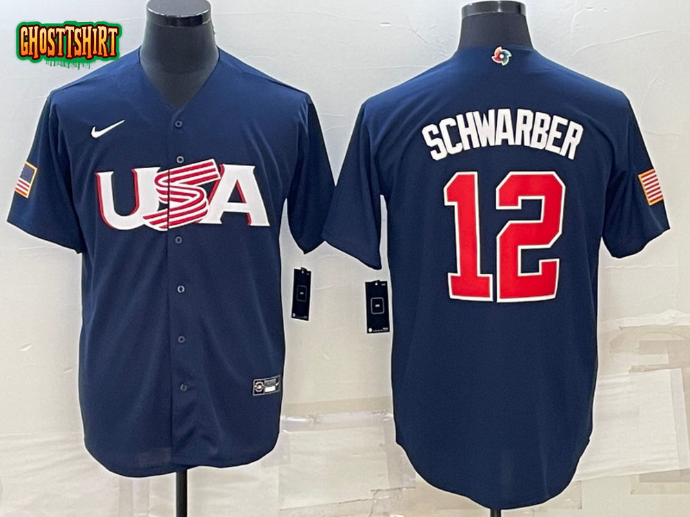 USA Kyle Schwarber Navy 2023 World Baseball Classic Jersey