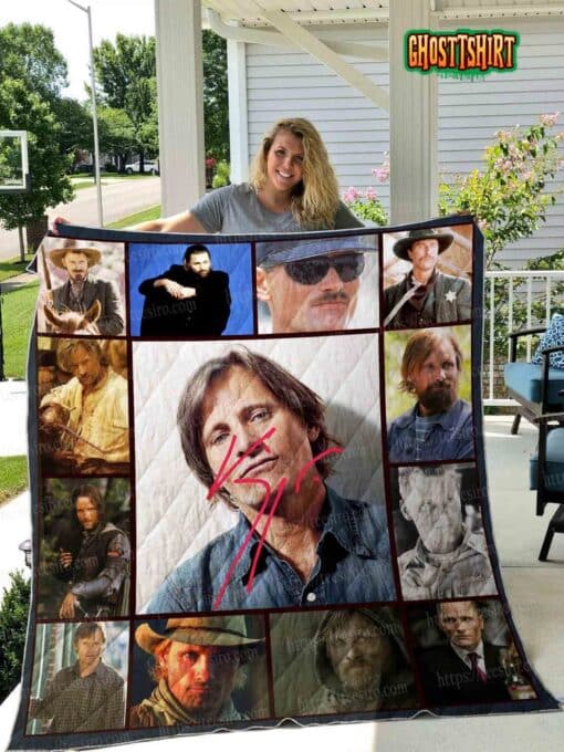 Viggo Mortensen Quilt Blanket