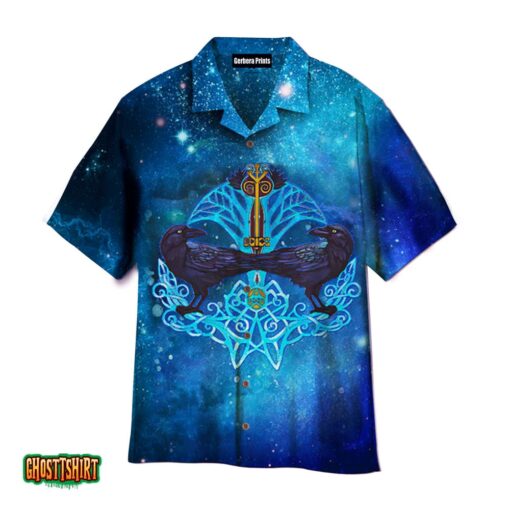 Viking Crow And Key Pullover Aloha Hawaiian Shirt