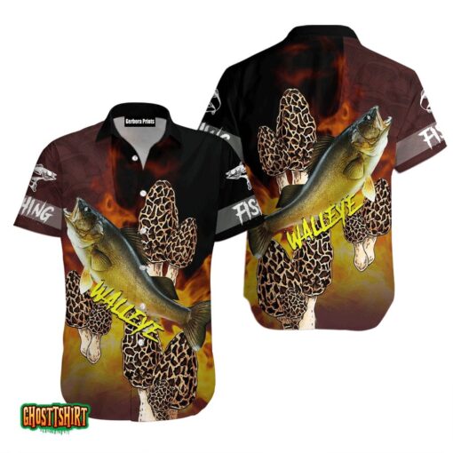 Walleye Fishing Aloha Hawaiian Shirt