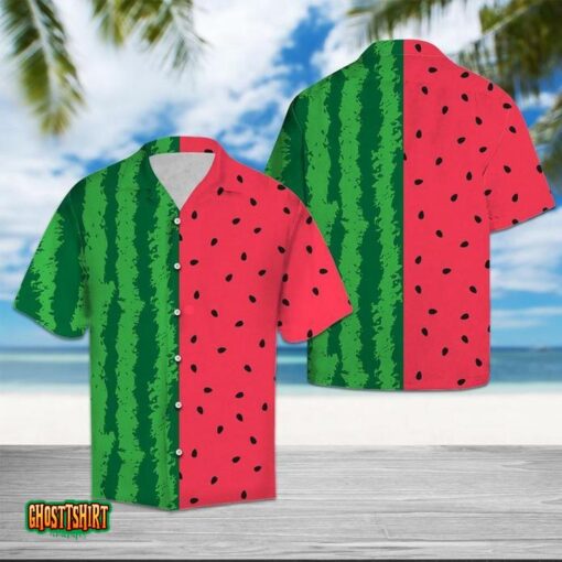 Watermelon Tropical Aloha Hawaiian Shirt
