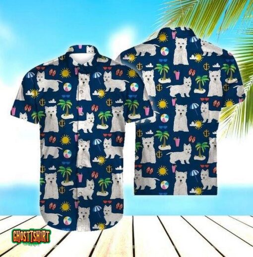 West Highland White Aloha Hawaiian Shirt