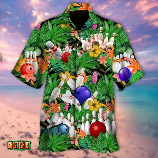 What Happens At Bowling Stays Aloha Hawaiian Shirt