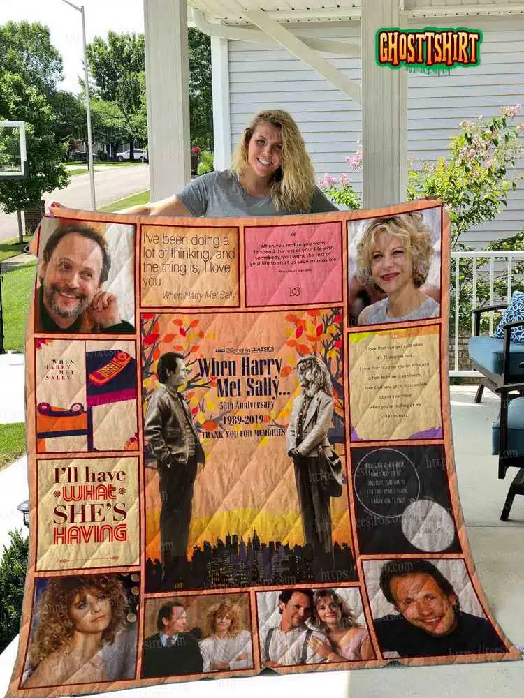 When Harry Met Sally Quilt Blanket