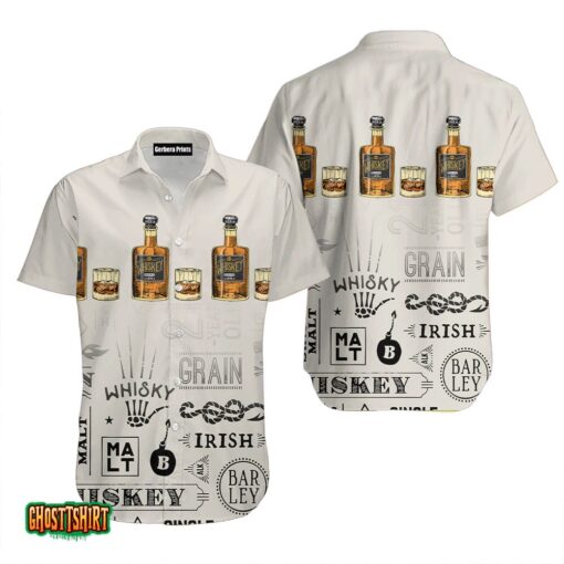 Whisky For You White Aloha Hawaiian Shirt