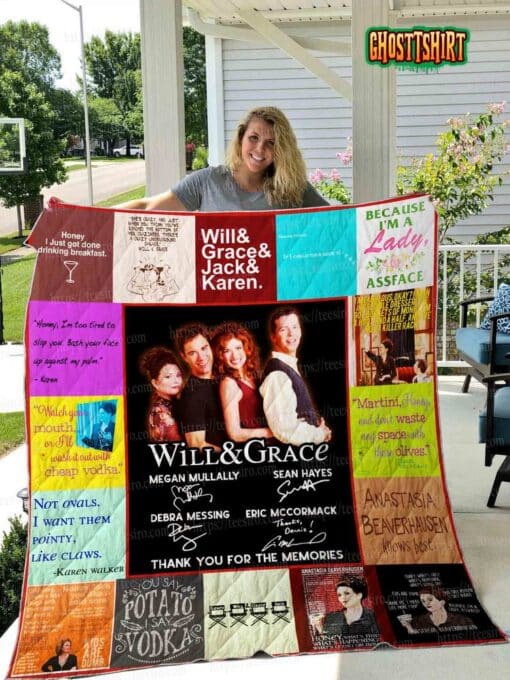 Will And Grace Quilt Blanket