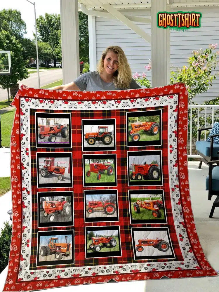 Yesteryear Tractoc Quilt Blanket