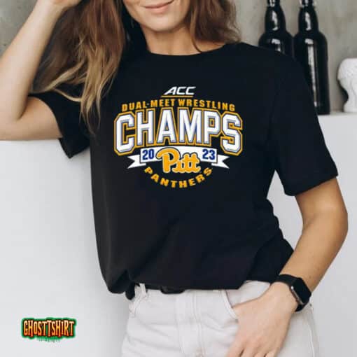 2023 Acc Pitt Dual Meet Wrestling Champs Unisex T-Shirt