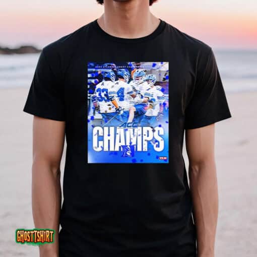 2023 Atlantic Coast Conference Champions Duke Blue Devils Men’s Lacrosse Unisex T-Shirt