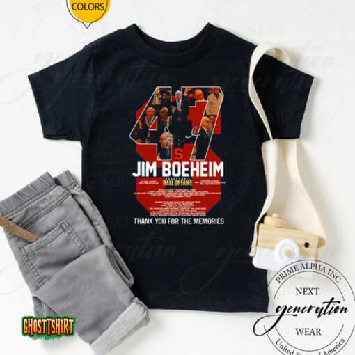 47 Jim Boeheim Basketball Hall Of Fame Thank You For The Memories 2023 Unisex T-Shirt