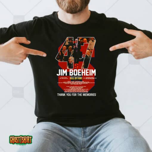 47 Jim Boeheim Basketball Hall Of Fame Thank You For The Memories 2023 Unisex T-Shirt