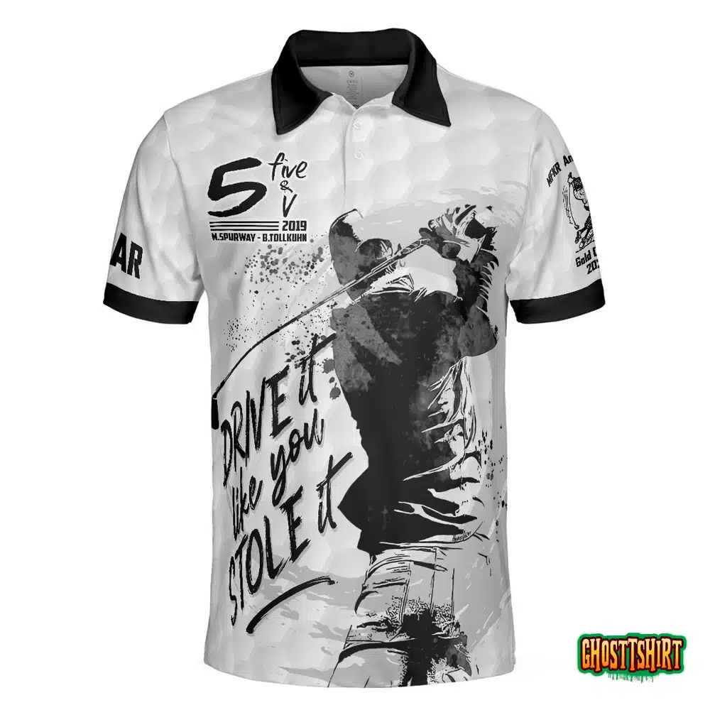 5 Five & V Drive It Like You Stole It Polo Shirt