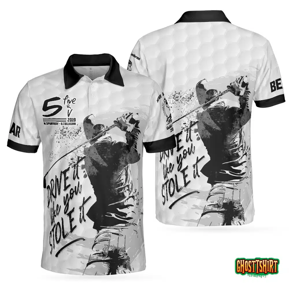 5 Five & V Drive It Like You Stole It Polo Shirt