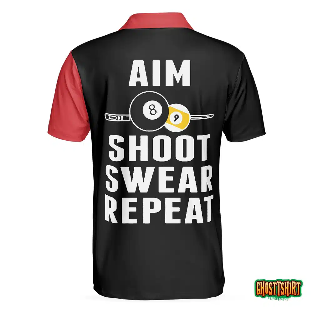 Aim Shoot Swear Repeat V2 Polo Shirt