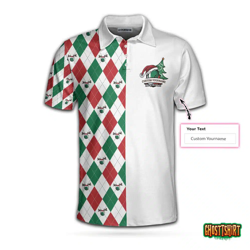 All I Want For Christmas Is A Hole In One Custom Polo Shirt