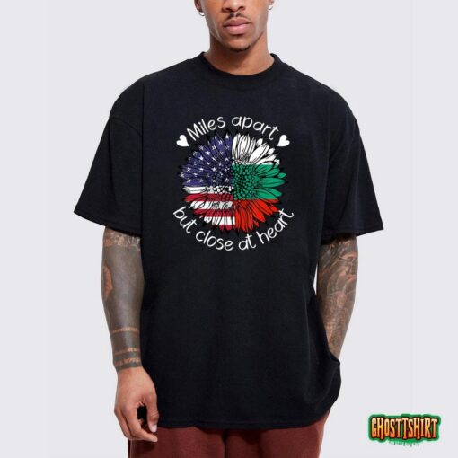 American Bulgarian Flag Flower Friendship T-Shirt