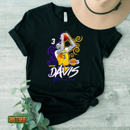 Anthony Davis Los Angeles Lakers Player Name & Number Unisex T-Shirt