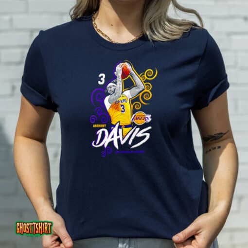 Anthony Davis Los Angeles Lakers Player Name & Number Unisex T-Shirt