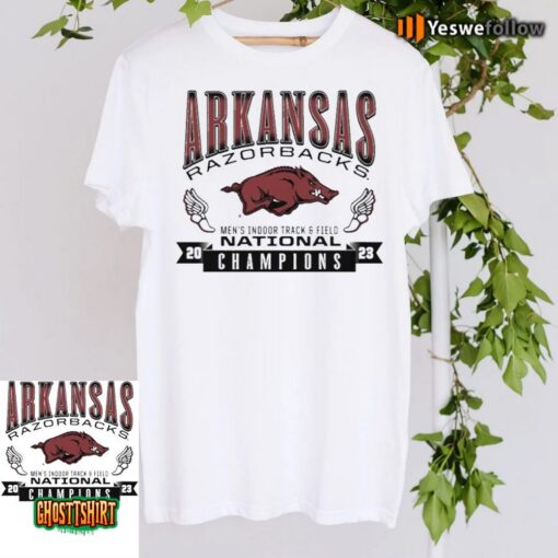 Arkansas Razorbacks 2023 Men’s Indoor Track & Field National Champions Unisex T-Shirt