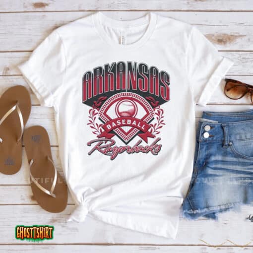 Arkansas Razorbacks Throwback Baseball 2023 Unisex T-Shirt