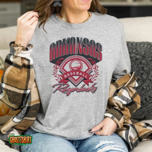 Arkansas Razorbacks Throwback Baseball 2023 Unisex T-Shirt