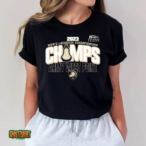 Army Black Knights 2023 Patriot League Men’s Lacrosse Tournament Champions Unisex T-Shirt