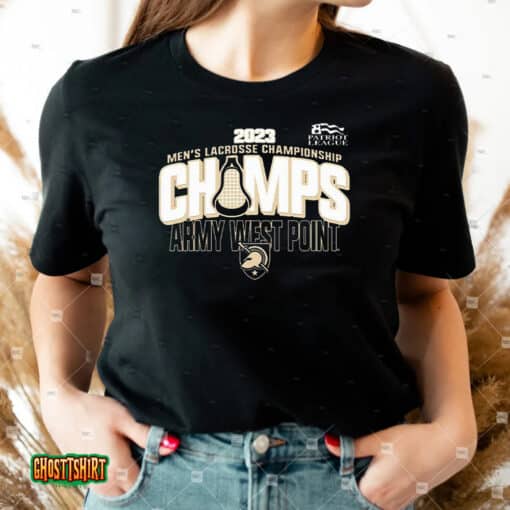Army Black Knights 2023 Patriot League Men’s Lacrosse Tournament Champions Unisex T-Shirt