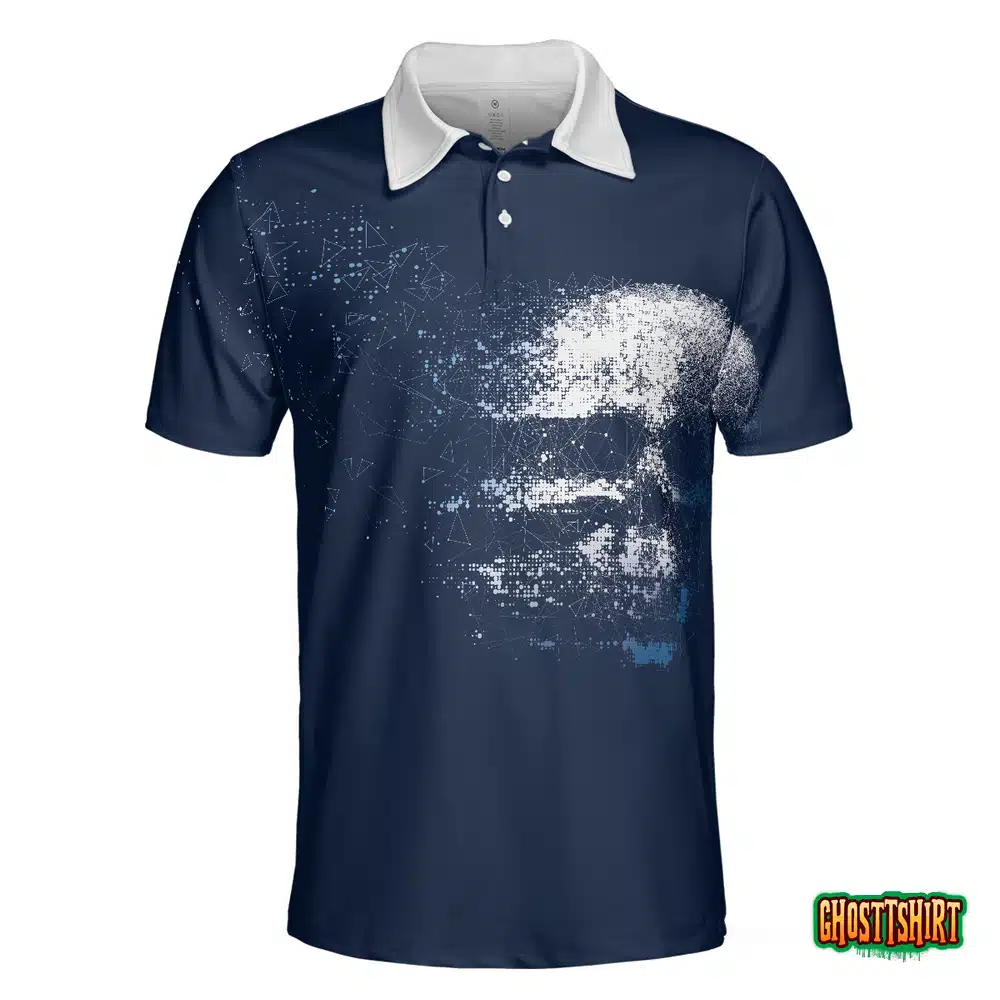 Artistic High Tech Skull Polo Shirt