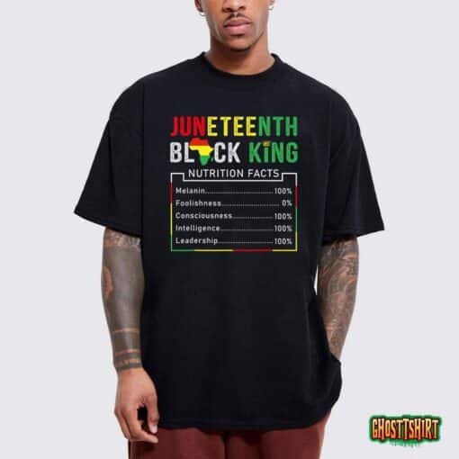 Awesome Juneteenth Black King Melanin Fathers Day Men Boys T-Shirt