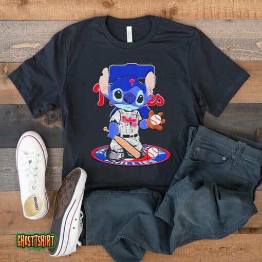 Baby Stitch Philadelphia Phillies Baseball Logo 2023 Unisex T-Shirt