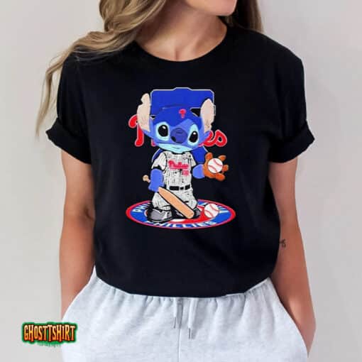 Baby Stitch Philadelphia Phillies Baseball Logo 2023 Unisex T-Shirt