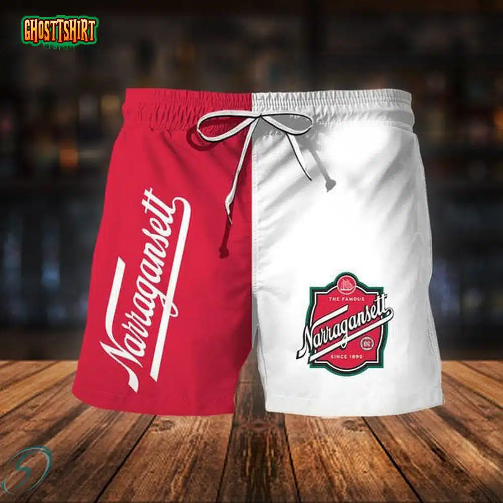 Basic Narragansett Beer Hawaiian Beach Shorts