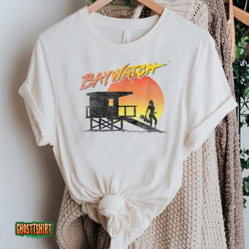 Baywatch Lifeguard Sunset Action Drama Comedy Unisex T-Shirt
