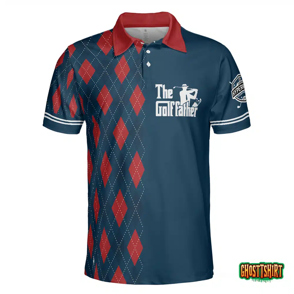 Best Papa By Par Argyle Pattern Custom Polo Shirt