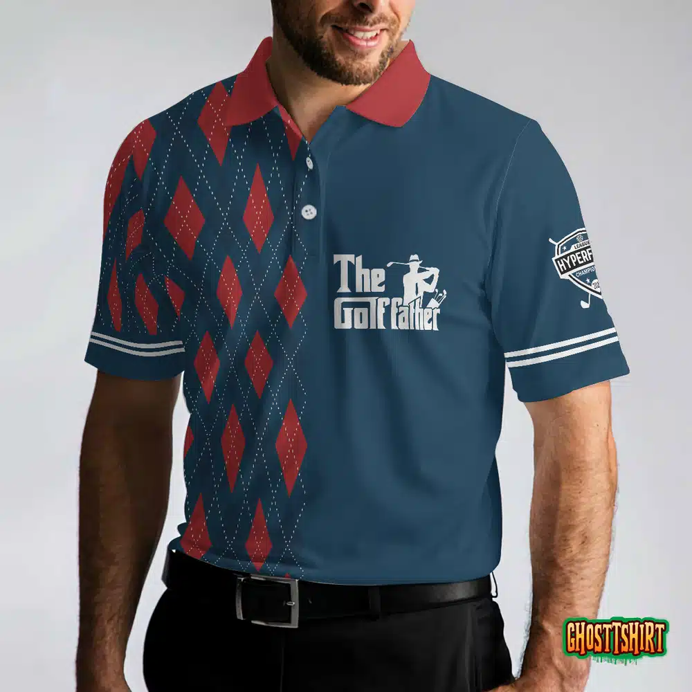 Best Papa By Par Argyle Pattern Custom Polo Shirt
