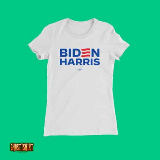 Biden Harris 2024 Fitted White Unisex T-Shirt