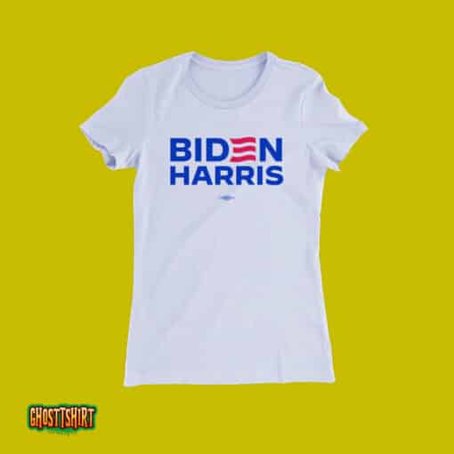 Biden Harris 2024 Fitted White Unisex T-Shirt