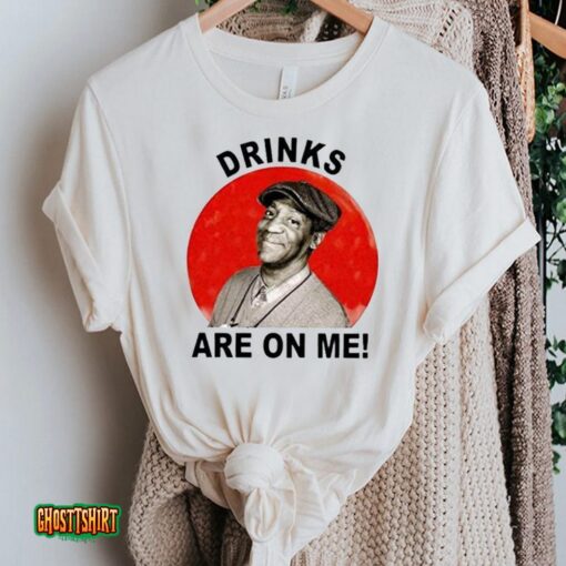 Bill Cosby Unisex T-Shirt Drinks Are On Me Comedy Trendy Unisex T-Shirt