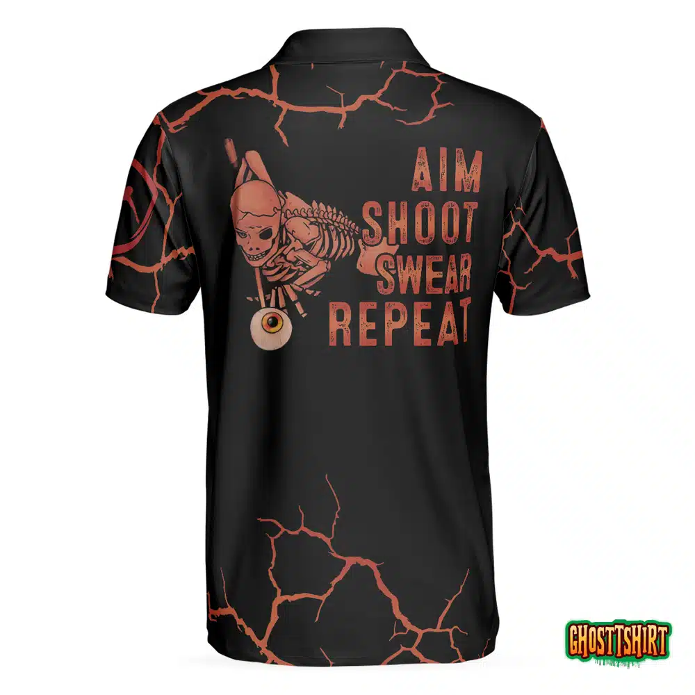Billiard Aim Shoot Polo Shirt