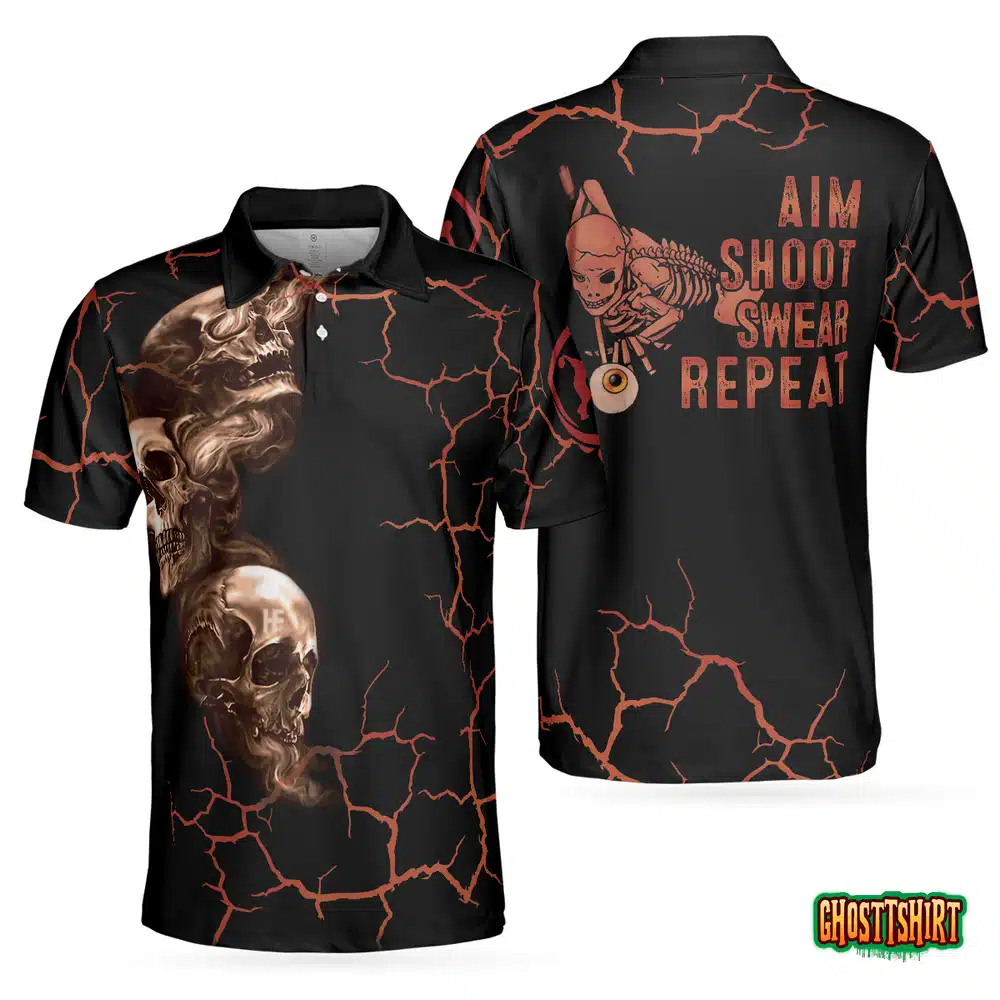 Billiard Aim Shoot Polo Shirt